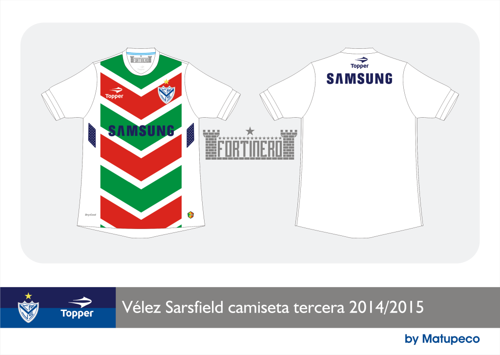 Camiseta Vélez 2014 tercera