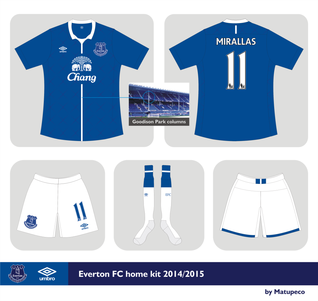 Everton FC home kit versión 2