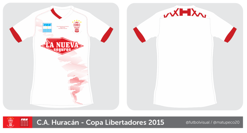 C.A. Huracán - Camiseta especial Copa Libertadores, versión 2